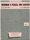 When I Fall In Love (1952) sheet music