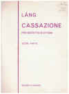 Cassazione per Sestetto d'Ottoni -by- Istv�n L�ng (Istvan Lang) for brass ensemble