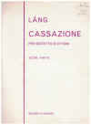 Cassazione per Sestetto d'Ottoni -by- Istvn Lng (Istvan Lang) for brass ensemble