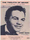 The Twelfth Of Never 1956 used sheet music