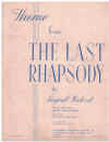 Theme from The Last Rhapsody used sheet music