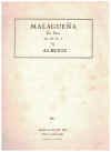 Albeniz Malaguena for Piano