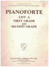 AMEB Pianoforte Examinations 1981 List A 1st Grade & 2nd Grade