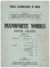 AMEB Pianoforte Examinations 1961 5th Grade List C Sonata Movements