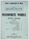 AMEB Pianoforte Examinations 1961 6th Grade Pianoforte Works List B Movements From Suites etc.