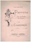 Chaminade Pierrette Op.41 sheet music