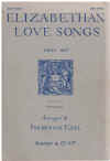 Elizabethan Love Songs First Set High Voice