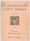 Elizabethan Love Songs Second Set High Voice