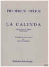 Delius La Calinda, Dance From The Opera 'Koanga' For Two Pianos