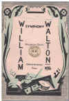 William Walton Symphony Miniature Score Oxford University Press 1936