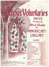 Allan's Melodious Voluntaries Vol.13 Arranged By Alfred Wheeler For American Organ