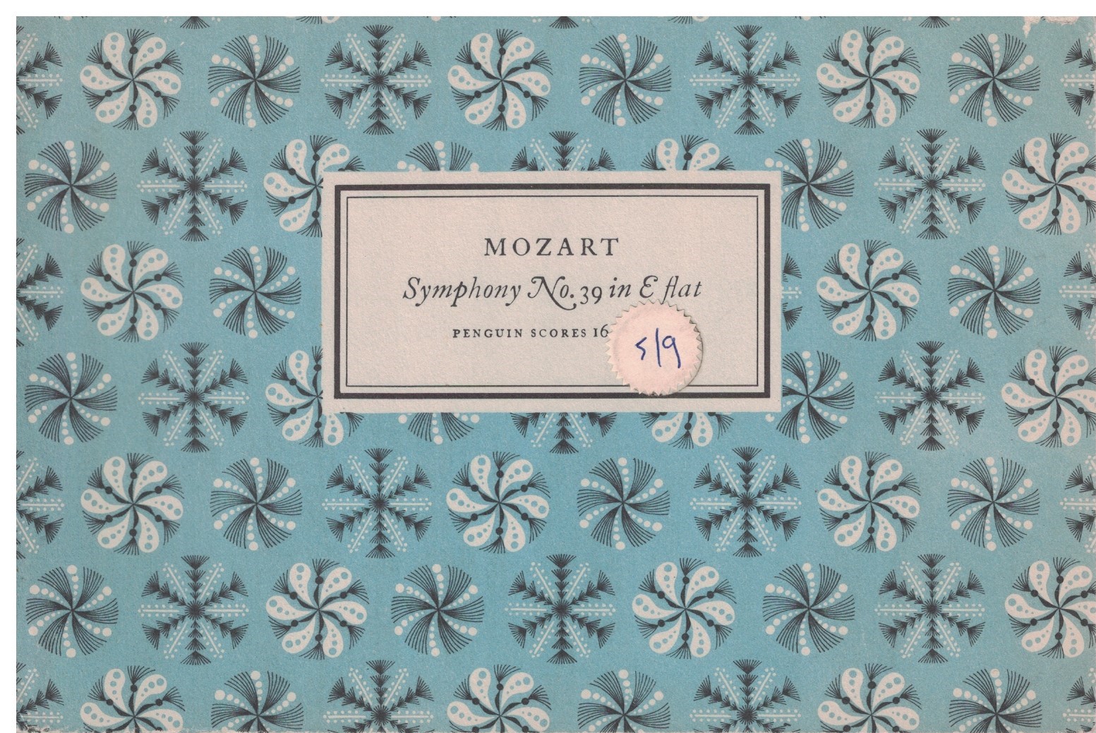 Mozart Symphony No.39 in E flat for Orchestra Miniature Study Score