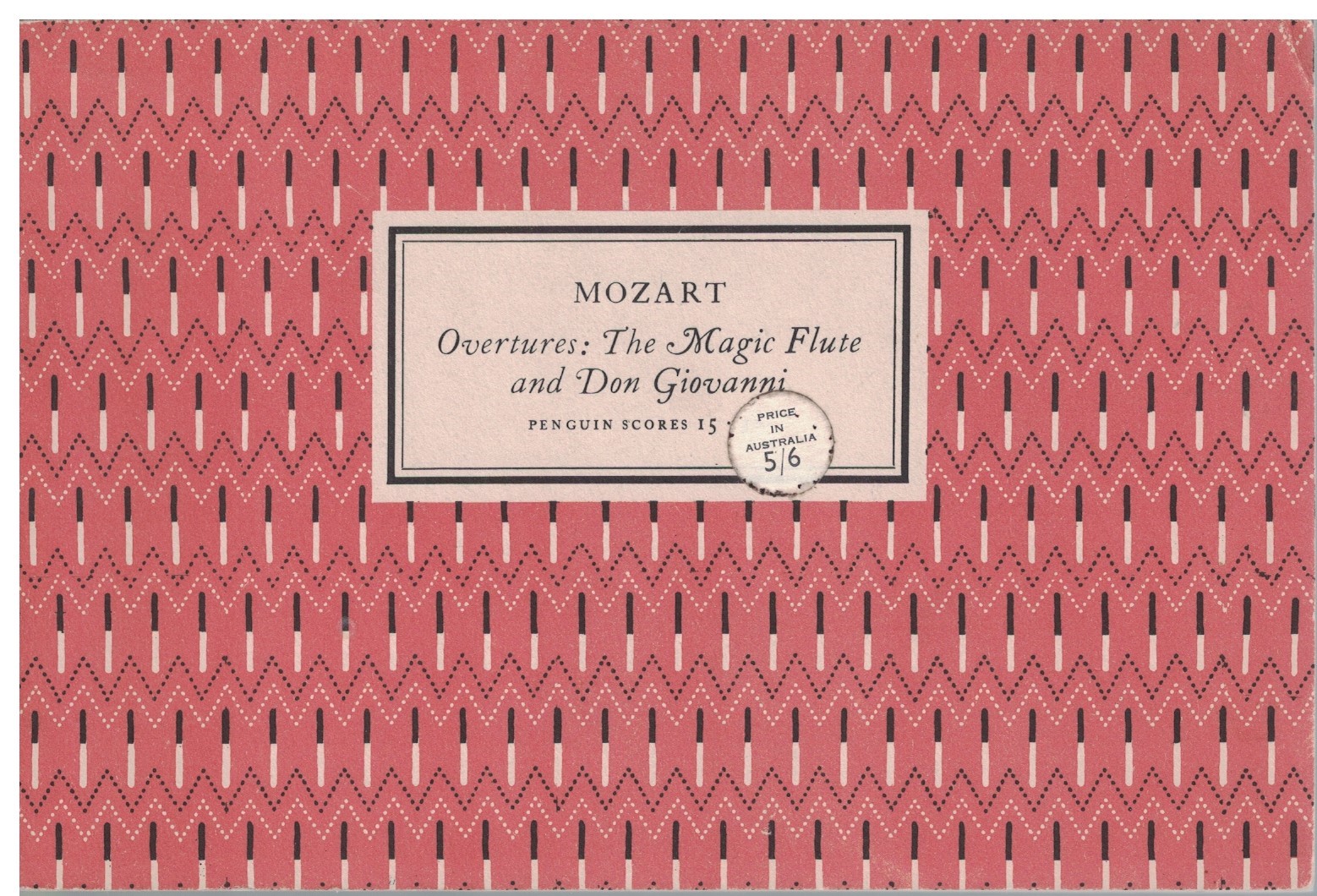 Mozart Overtures The Magic Flute and Don Giovanni for Orchestra Miniature Study Score