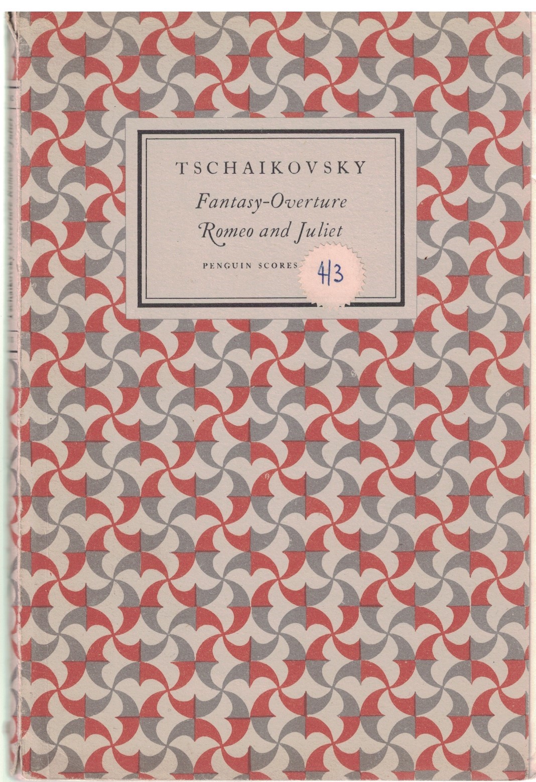 Tschaikovsky Fantasy-Overture Romeo and Juliet for Orchestra Miniature Study Score