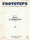 Footsteps (1959 Steve Lawrence) used sheet music