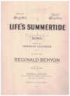 Life's Summertide (in G) 1926 sheet music