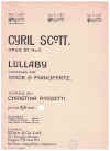 Cyril Scott: Lullaby Op. 57 No. 2 in D flat sheet music