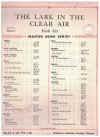 The Lark In The Clear Air (in A flat) (Irish Air) (1944) sheet music