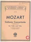 Sinfonia Concertante for Violin and Viola by W A Mozart K.320d, formerly K.364 for Piano Trio