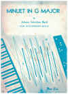 Bach Minuet in G Major by J S Bach for Accordion Solo