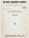 So Nice (Summer Samba) (Samba De Verao) (1966) used sheet music