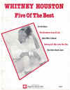 Whitney Houston Five Of The Best PVG songbook