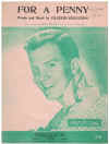 For A Penny (1959 Pat Boone) used sheet music