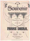 Franz Drdla Souvenir for Piano Solo sheet music