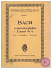 J S Bach Brandenburg Concerto No.6 in B flat Major Miniature Study Score
