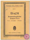 J S Bach Brandenburg Concerto No.6 in B flat Major Miniature Study Score