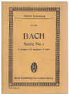 J S Bach Suite No.1 in C Major for 2 Oboes, Bassoon, 2 Violins, Viola & Continuo Miniature Study Score