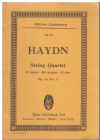 Haydn String Quartet study score