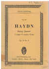 Used Haydn String Quartet study score