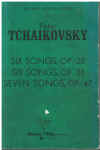 Tchaikovsky Six Songs Op. 28, Six Songs Op. 38 and Seven Songs Op. 47 for Piano book