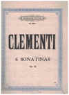 Clementi 6 Sonatinas Op. 36 piano sheet music