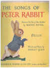 The Songs Of Peter Rabbit by Dudley Glass piano songbook