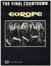 The Final Countdown original guitar sheet music score (1987 Europe)