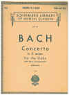 J S Bach Concerto in E Major For the Violin with Piano sheet music