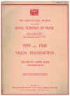 ABRSM Violin Examinations 1959 and 1960 Grade VI Lists A and B (Intermediate)