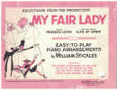 My Fair Lady Selections Easy-to-Play Piano Arrangements songbook