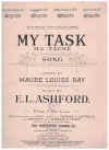 My Task (Ma Tache) (1913) original sheet music score
