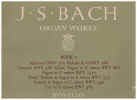 J S Bach Organ Works Book 2: Preludes, Fugues And Trio organ sheet music