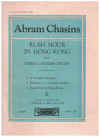 Rush Hour In Hong Kong from 'Three Chinese Pieces' by Abram Chasins piano solo used sheet music