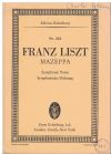 Mazeppa (Symphonic Poem No. 6) after Victor Hugo by Franz Lisz for Full Orchestra Miniature Study Score