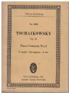 Tschaikowsky Piano Concerto No.2 in G Major Op.44 for Piano and Orchestra Miniature Study Score