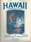 Hawaii (I'm Dreaming of You) 1922 sheet music