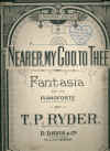 Nearer My God To Thee Fantasia by T P Ryder 1918 used original Australian piano sheet music score for sale for sale in Australian second hand music shop