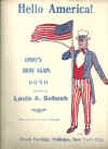 Hello America! Lindy's Home Again With You The Spirit of St. Louis is Thine (1927) by Louis Arden Schuch 
used original piano sheet music score for sale in Australian second hand music shop