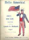 Hello America! Lindy's Home Again With You The Spirit of St. Louis is Thine 1927 used sheet music
