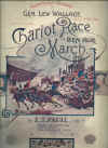 Ben Hur Chariot Race March by E T Paull (1894) used original piano sheet music score for sale in Australian second hand music shop